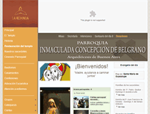 Tablet Screenshot of inmaculada.org.ar